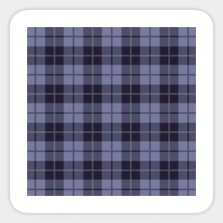 Blue Tartan Pattern Sticker